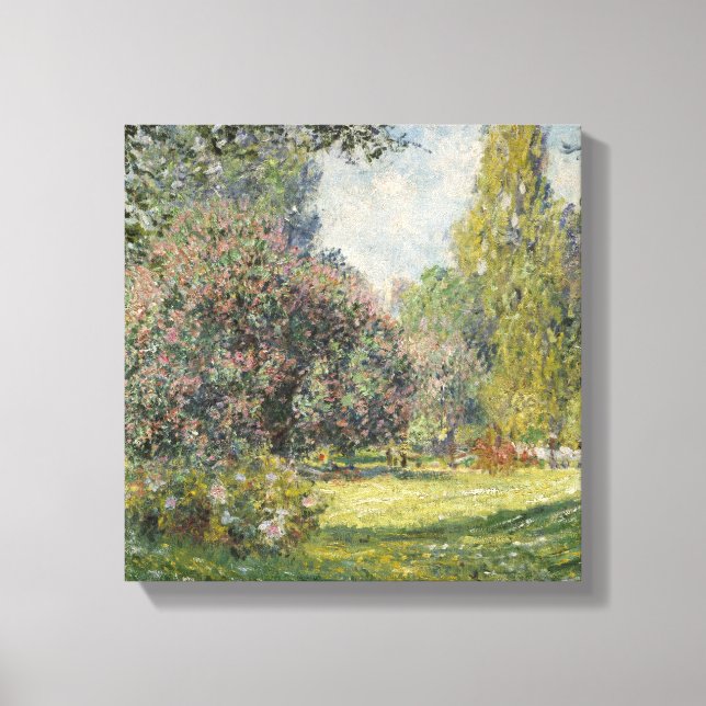 Der Parc Monceau - Claude Monet Leinwanddruck (Vorderseite)