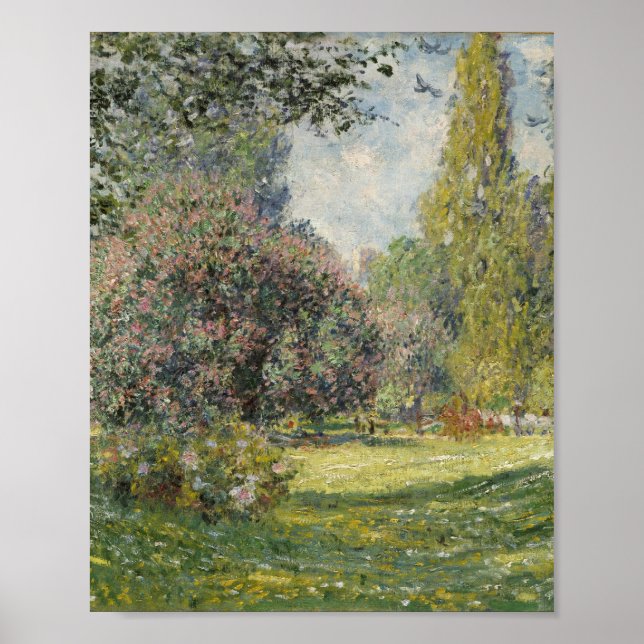 Der Parc Monceau - Claude Monet Poster (Vorne)