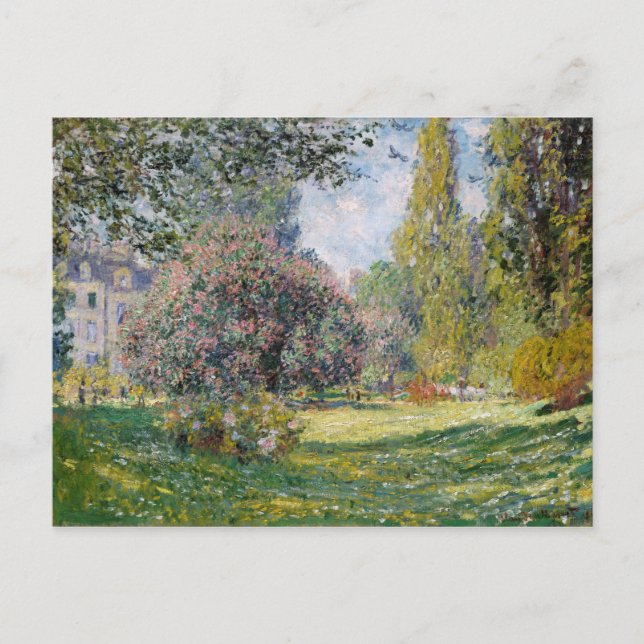 Der Parc Monceau - Claude Monet Postkarte (Vorderseite)
