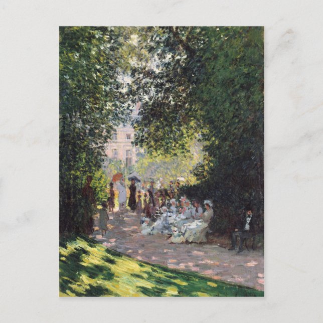 Der Parc Monceau - Claude Monet Postkarte (Vorderseite)