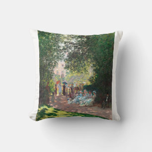 Der Parc Monseau von Claude Monet Kissen