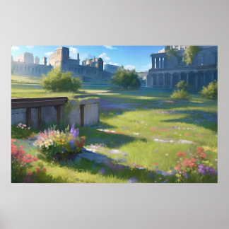 Der Park der Altstadt Poster