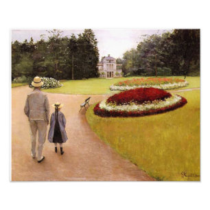 Der Park des Caillebotte-Anwesens, Fotodruck