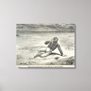 Der Park Mungo (1771-1806) wird durch den Anblick Leinwanddruck