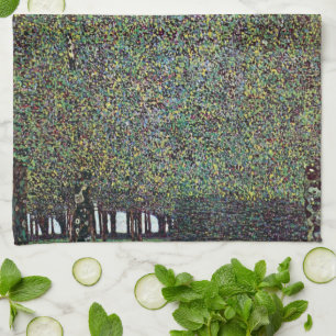 Der Park von Gustav Klimt, Vintager Jugendstil Geschirrtuch