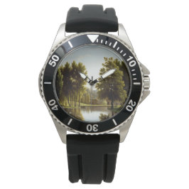 Der Park von Mortefontaine (von Bidaud) Armbanduhr