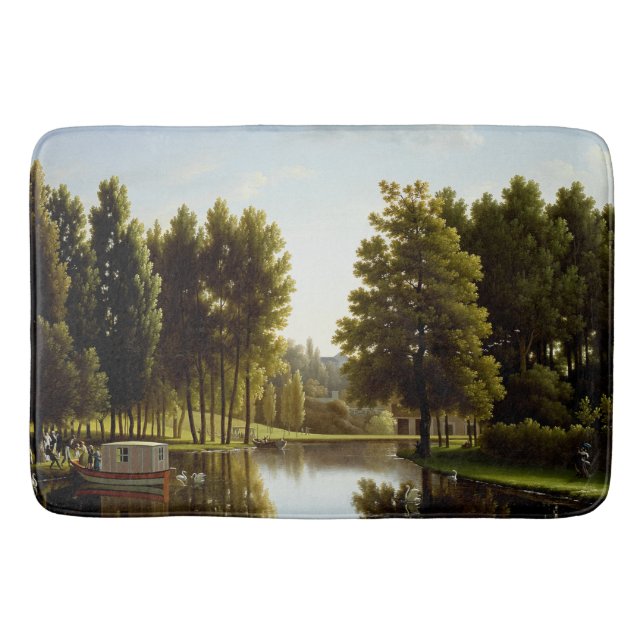 Der Park von Mortefontaine (von Bidaud) Badematte (Vorderseite)