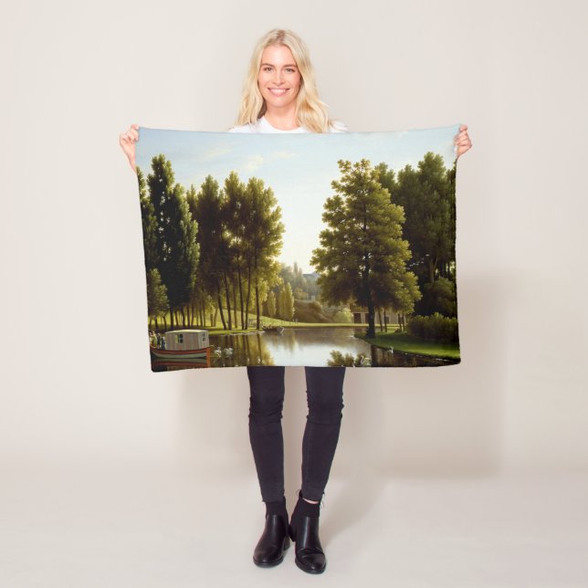 Der Park von Mortefontaine (von Bidaud) Fleecedecke (Beispiel)