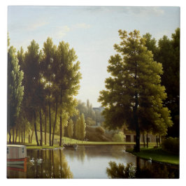 Der Park von Mortefontaine (von Bidaud) Fliese