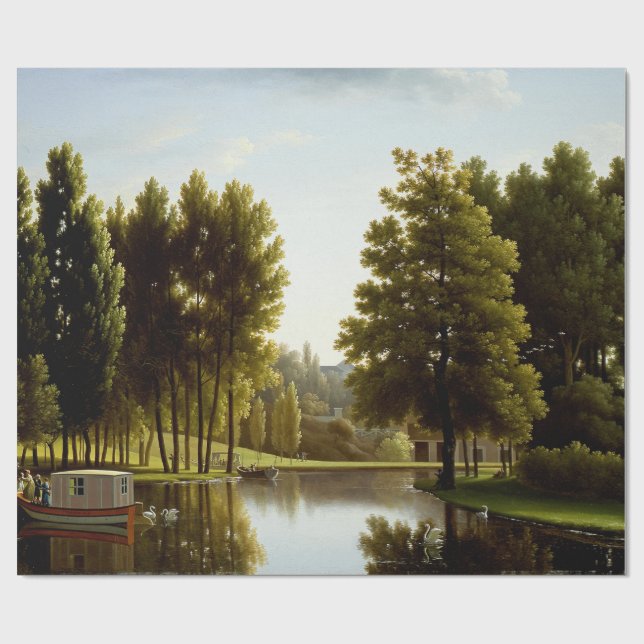 Der Park von Mortefontaine (von Bidaud) Geschenkpapier (Flach)
