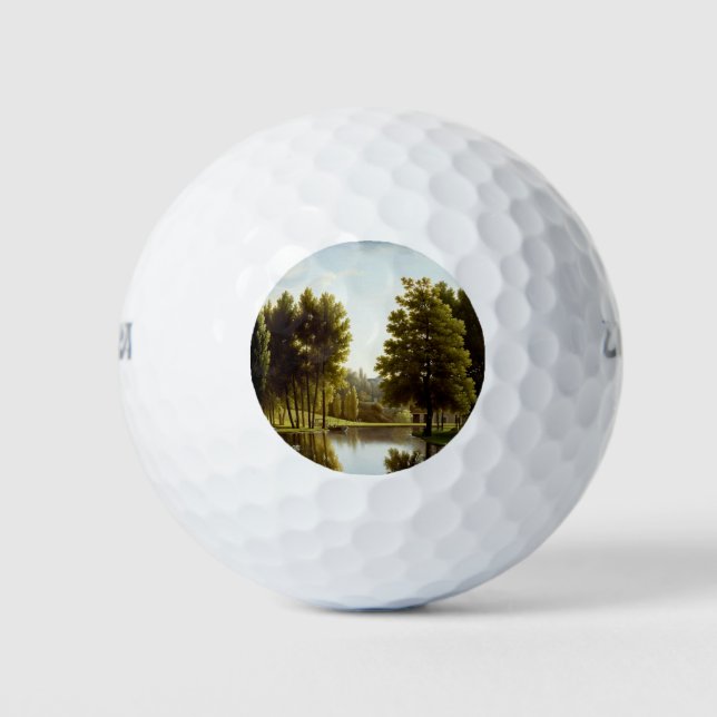 Der Park von Mortefontaine (von Bidaud) Golfball (Vorderseite)