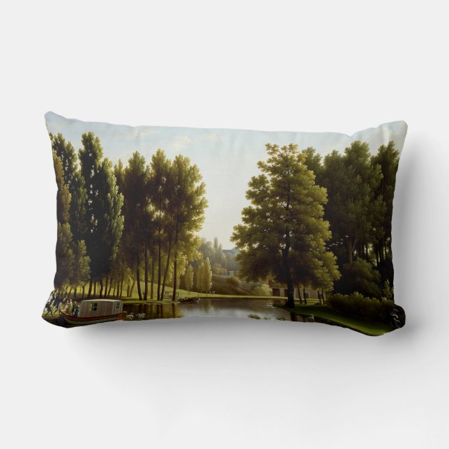 Der Park von Mortefontaine (von Bidaud) Lendenkissen (Rückseite)