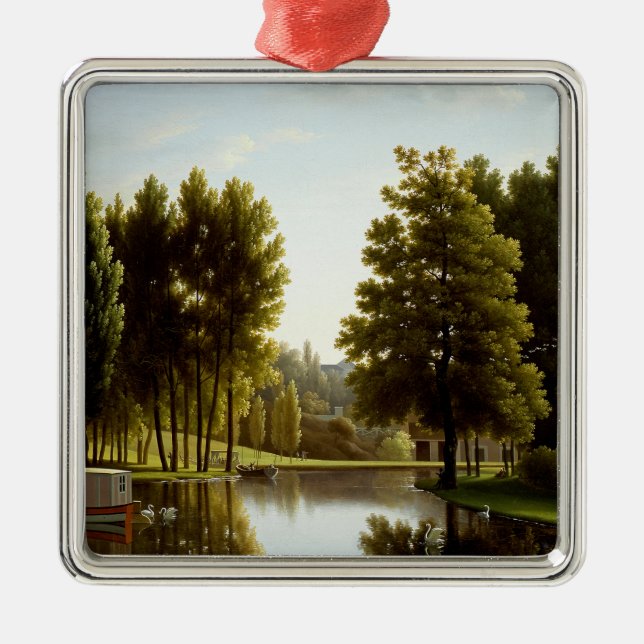 Der Park von Mortefontaine (von Bidaud) Ornament Aus Metall (Vorne)