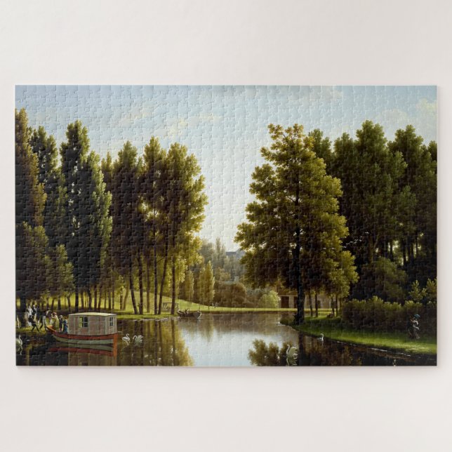 Der Park von Mortefontaine (von Bidaud) Puzzle (Horizontal)