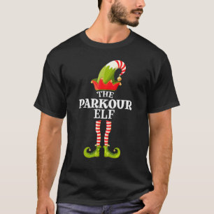 Der Parkour-Elf   Weihnachtsgruppen-Matching-Famil T-Shirt