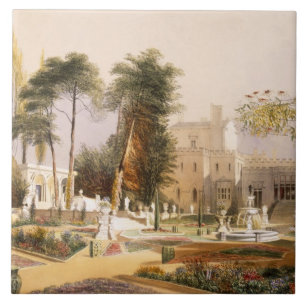 Der Parterre in den Gärten bei Wilton, der Sitz Fliese