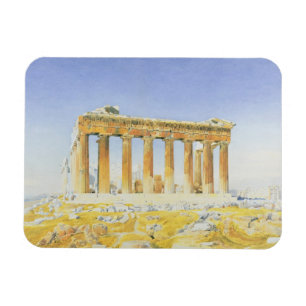 Der Parthenon, c.1834 (w/c über Bleistift auf Magnet