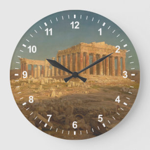 Der Parthenon Große Wanduhr