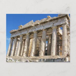 Der Parthenon in Akropolis 447 v. Chr. Postkarte