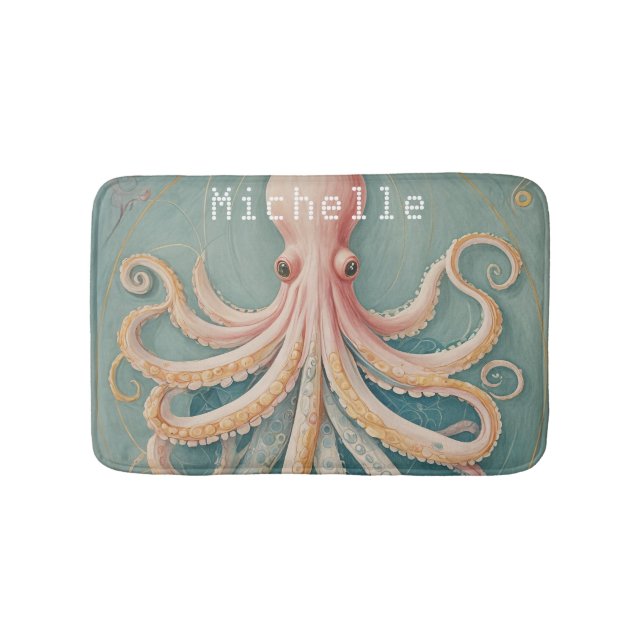 Der Pastelltopus des verzauberten Riffs Badematte (Vorderseite)