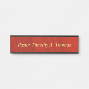 Der Pastor Türschild