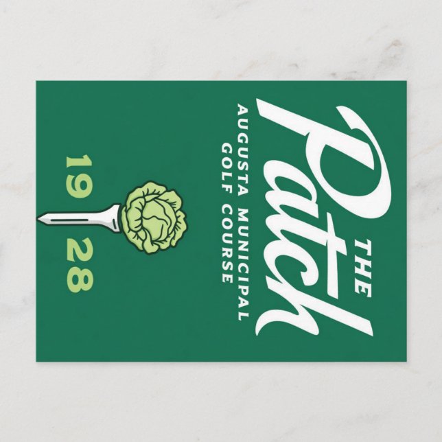 Der Patch Golfplatz Postkarte (Vorderseite)