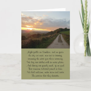 Der Path-Zuhause Samhain-Sonnenuntergang Karte