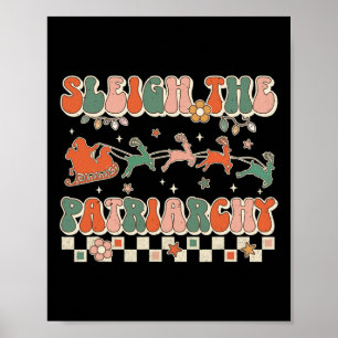 Der Patriarchat Feminist Feminismus Meme Retro Chr Poster