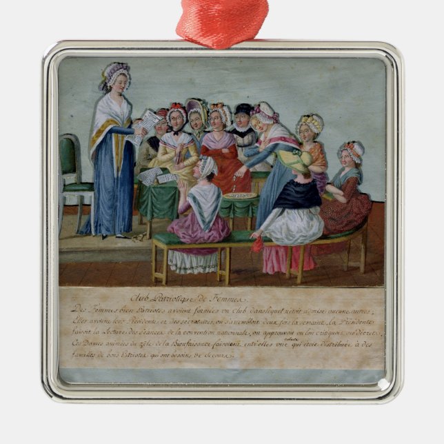 Der patriotische Verein der Frauen Silbernes Ornament (Vorne)