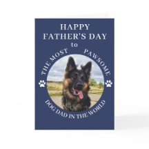 Der pawsome Hund Vater Foto Blue