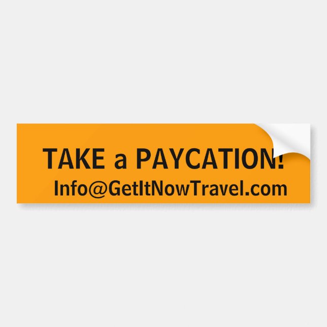 Der Paycation Autoaufkleber (Vorne)