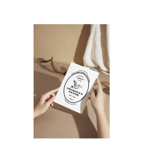 Der Pelican Vintage Apothecary Personalisiert Postkarte