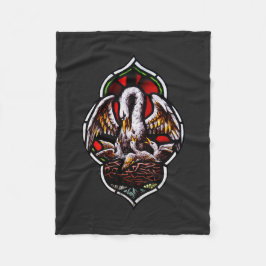 Der Pelikan als Christliches Symbol Fleecedecke