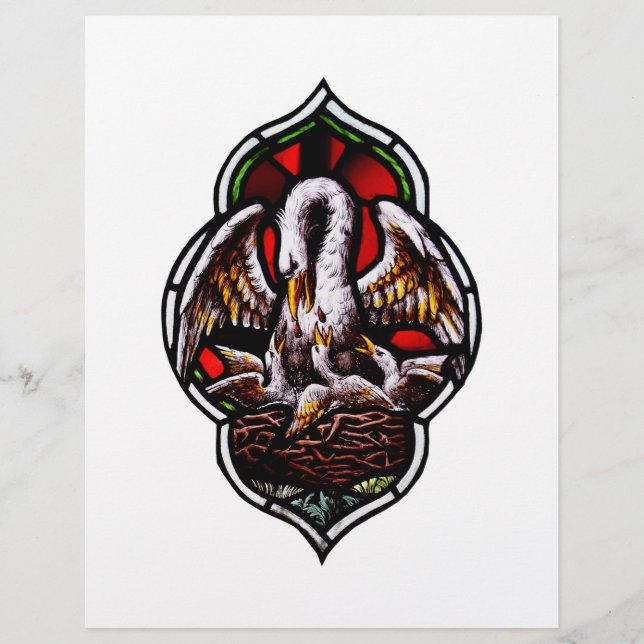 Der Pelikan als Christliches Symbol Flyer (Vorne)