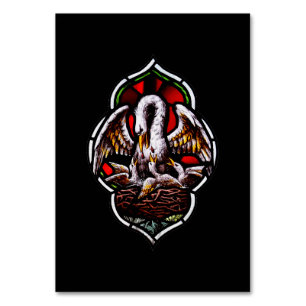 Der Pelikan als Christliches Symbol Tischnummer