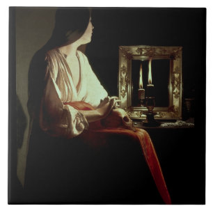 Der Penitent Magdalen, c.1638-43 (Öl auf Leinwand) Fliese