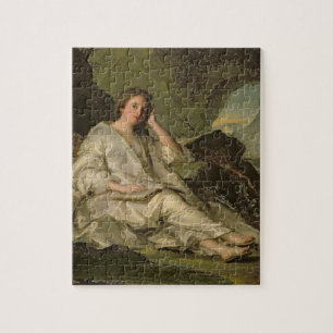 Der Penitent Magdalene (Öl auf Leinwand) Puzzle