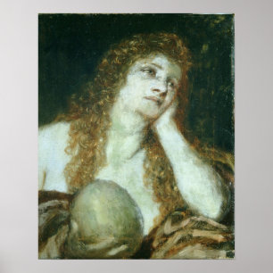 Der Penitent Maria Magdalena, 1873 Poster