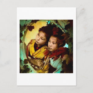 Der pensive Blick auf zwei Geishas Vintages Japan Postkarte