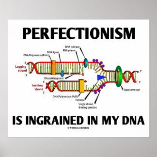 Der Perfäktionismus ist in meine DNA (Gene) eingeg Poster