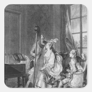 Der perfekte Akkord Quadratischer Aufkleber