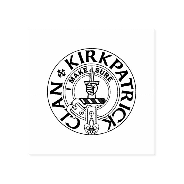 Der perfekte CLAN KIRKPATRICK-Stempel 2x2 Gummistempel (Prägung)