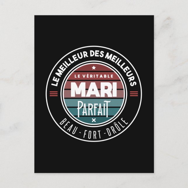 Der perfekte Ehemann Postkarte (Vorderseite)