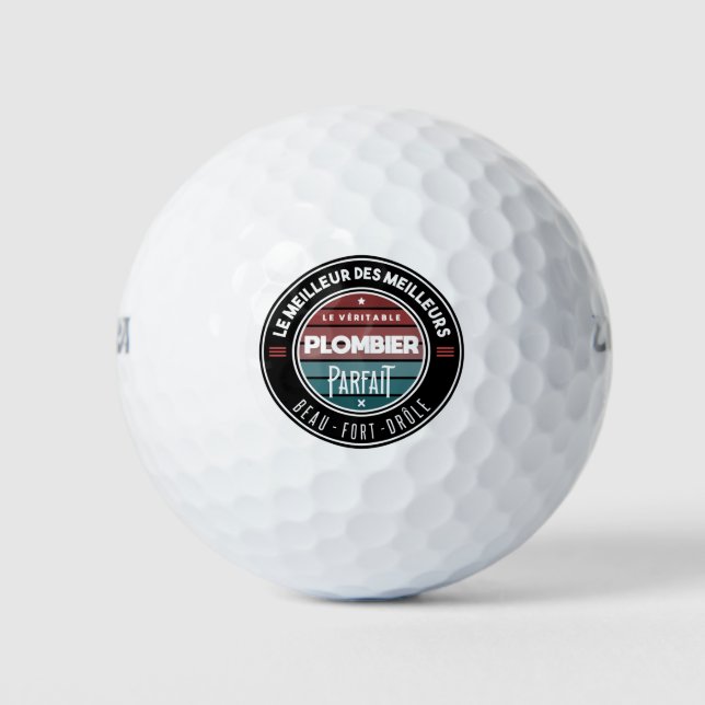 Der perfekte Klempner Golfball (Vorderseite)
