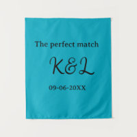 Der perfekte Match-Paar-Name-Buchstabe-Datum Blau 