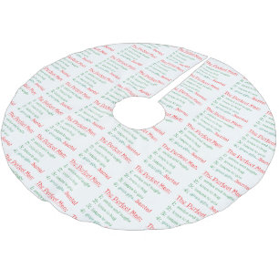 Der perfekte Mensch-Baum-Rock Polyester Weihnachtsbaumdecke