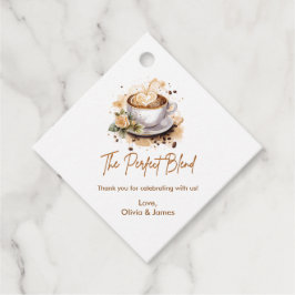 Der perfekte Mischcoffee - Danke Paare Dusche Geschenkanhänger