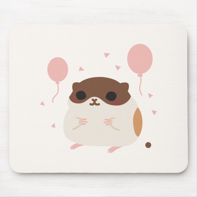 Der perfekte Morgen des glücklichen Hamsters Mousepad (Vorne)