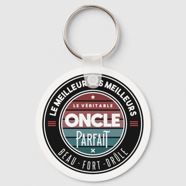 Der perfekte Onkel Schlüsselanhänger (Vorderseite)