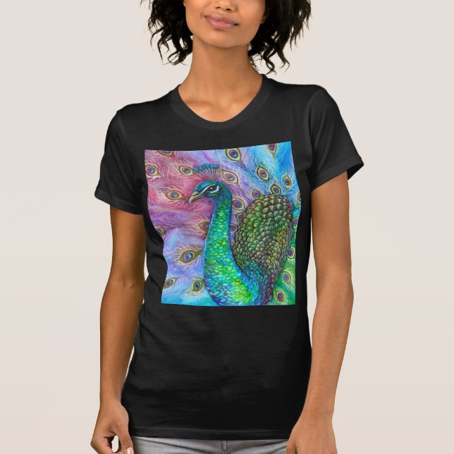 Der perfekte Pfau T-Shirt (Vorderseite)
